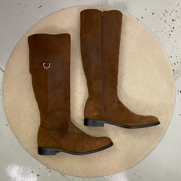Davos Gomma Cognac Leather Riding Boots - Picture 1 of 11